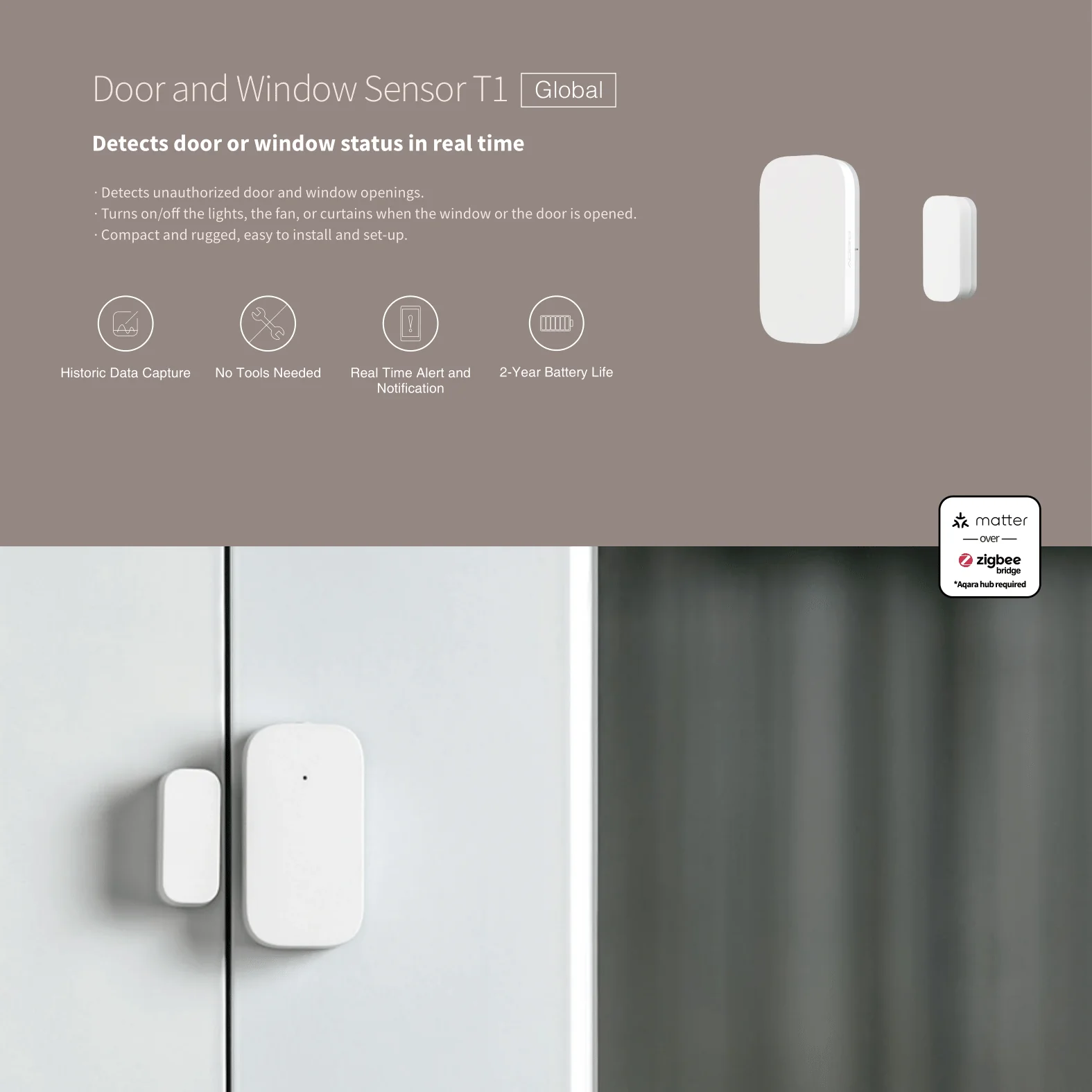 Aqara Door and Window Sensor T1 - Image 2