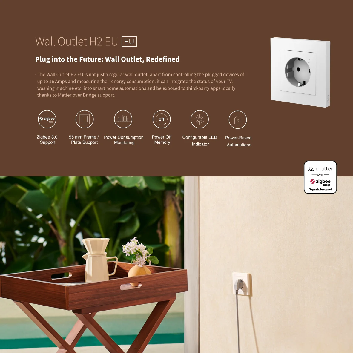 Aqara Wall Outlet H2 EU - Image 3